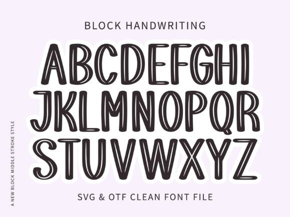 Block Handwriting: Fresh, Handcrafted All-Caps Display Font