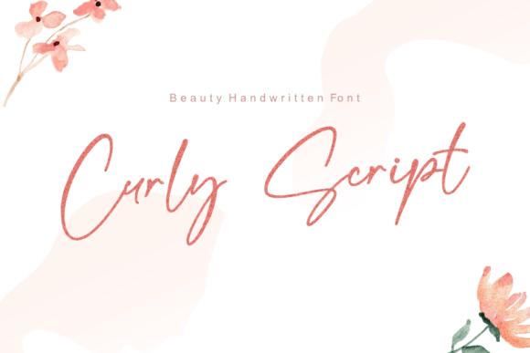 Curly Script: A Sweet and Delicate Handwritten Font