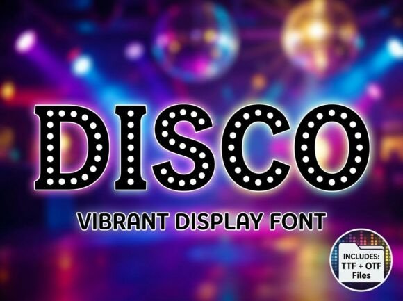 Disco: A Vibrant Typeface for Retro Glamour