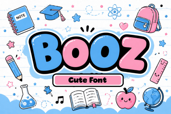 Discover BoOZ: A Playful Bubble Font for Creative Projects