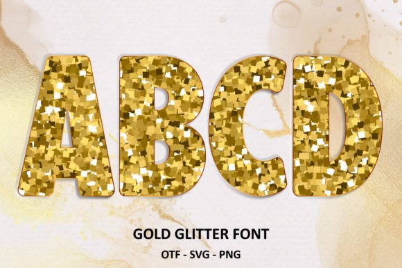 Gold Glitter: A Font That Sparkles with Elegance