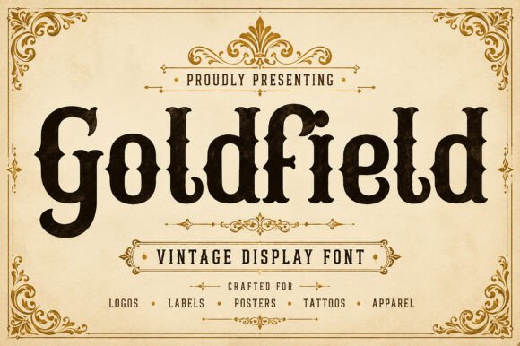Goldfield: A Vintage Serif with Western Charm