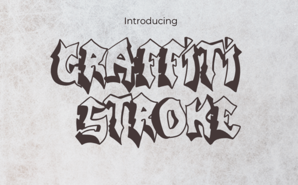 Graffiti Stroke: A Bold Display Font for Modern Design