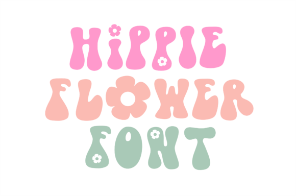 Hippie Flower: A Blooming Retro Display Font