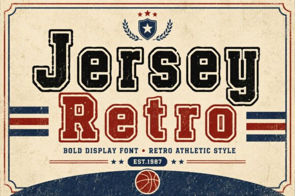 Jersey Retro: Your Vintage Sports Display Font