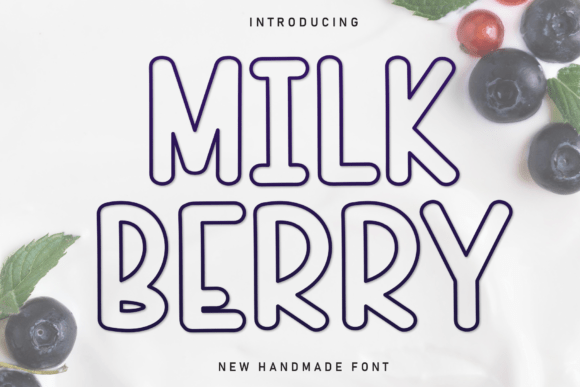 Milk Berry: A Sweet Handwritten Font for Creative Designs