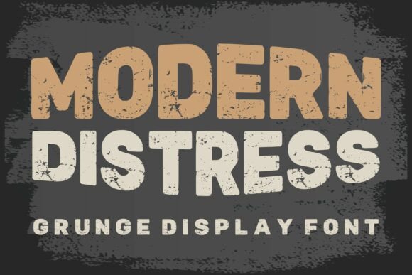 Modern Distress: The Bold Grunge Typeface for Authentic Design