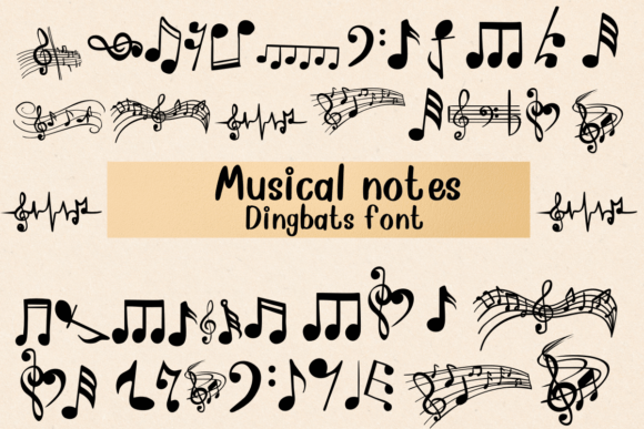 Musical Notes: A Creative Font for Music-Inspired Design