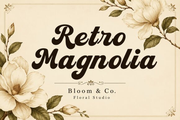 Retro Magnolia: A Classic Script Font for Modern Design