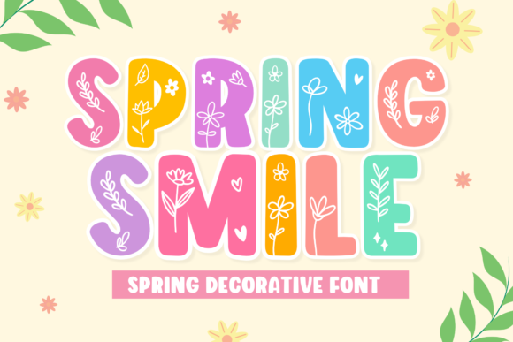Spring Smile: A Bold and Cheerful Decorative Font
