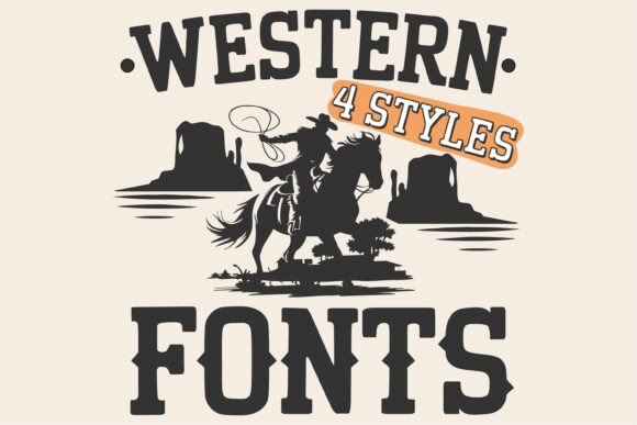 Western Rodeo Bundle: Bold & Rustic Typeface Collection