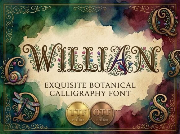 William: A Font of Ornate Victorian Grace